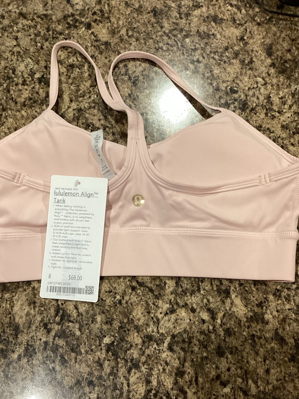 lululemon athletica Align Tank Bra - Light Pink